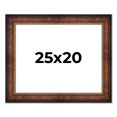 thumbnail image 1 of 25x20 Frame Brown Walnut Gold Ornate Trim Solid Wood Plein Air Picture Frame | 3 Inch Moulding, 1 of 8