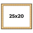 thumbnail image 1 of 25x20 Frame Gold Plein Aire Solid Wood Picture Frame Width 2 Inches | Interior Frame Depth 0.5, 1 of 8