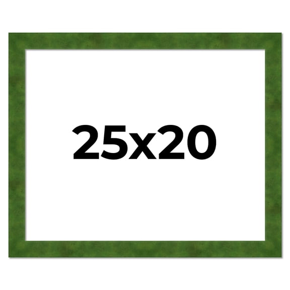 25x20 Frame Green Burl Solid Wood Picture Frame | 1.75 Inches Moulding Width | Interior Frame Depth