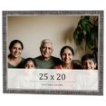 thumbnail image 1 of 25x20 Frame Silver Grey Distressed Solid Wood Picture Frame | 0.75 Inch Moulding Width | Interior, 1 of 8