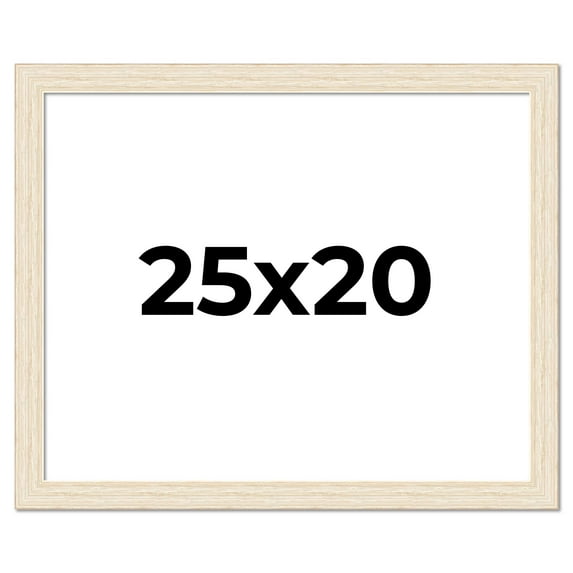 25x20 Frame White Real Wood Picture Frame Width 1.5 inches | Interior Frame Depth 0.5 inches | Barn