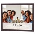 thumbnail image 1 of 25x20 Rustic Brown Real Wood Picture Frame Width 0.75 inches | Interior Frame Depth 0.5 inches |, 1 of 8