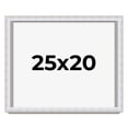 thumbnail image 1 of 25x20 Shadow Box Frame Silver | 1.625 Inches Deep Real Wood Contemporary Shadowbox Display Frame |, 1 of 7