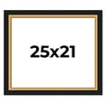 thumbnail image 1 of 25x21 Frame Gold Real Wood Picture Frame Width 2.25 Inches | Interior Frame Depth 0.5 Inches |, 1 of 8