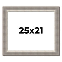 25x21 Frame Grey Real Wood Picture Frame Width 2.75 Inches | Interior Frame Depth 0.5 Inches |