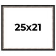 thumbnail image 1 of 25x21 Frame Silver Real Wood Picture Frame Width 1.25 Inches | Interior Frame Depth 0.75 Inches |, 1 of 8