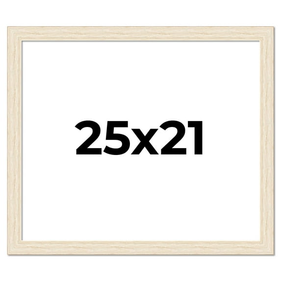 25x21 Frame White Real Wood Picture Frame Width 1.5 inches | Interior Frame Depth 0.5 inches | Barn