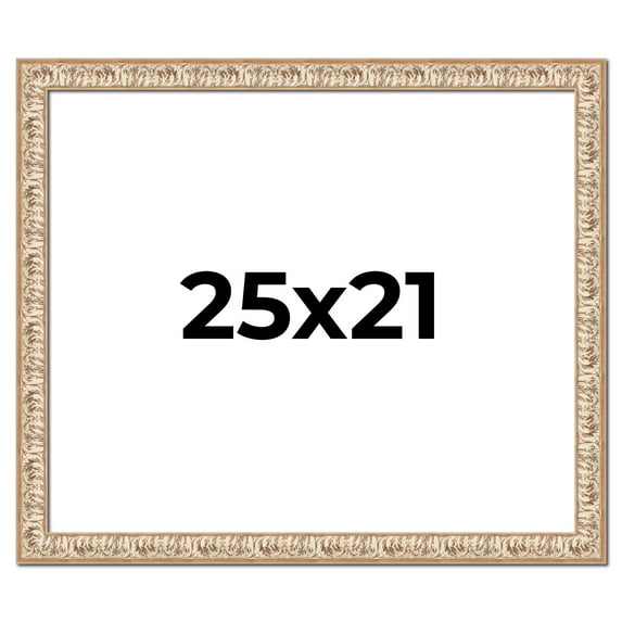 25x21 Frame White Real Wood Picture Frame Width 1.5 inches | Interior Frame Depth 0.5 inches |