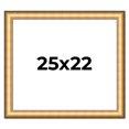 thumbnail image 1 of 25x22 Frame Gold Plein Aire Solid Wood Picture Frame Width 2 Inches | Interior Frame Depth 0.5, 1 of 8