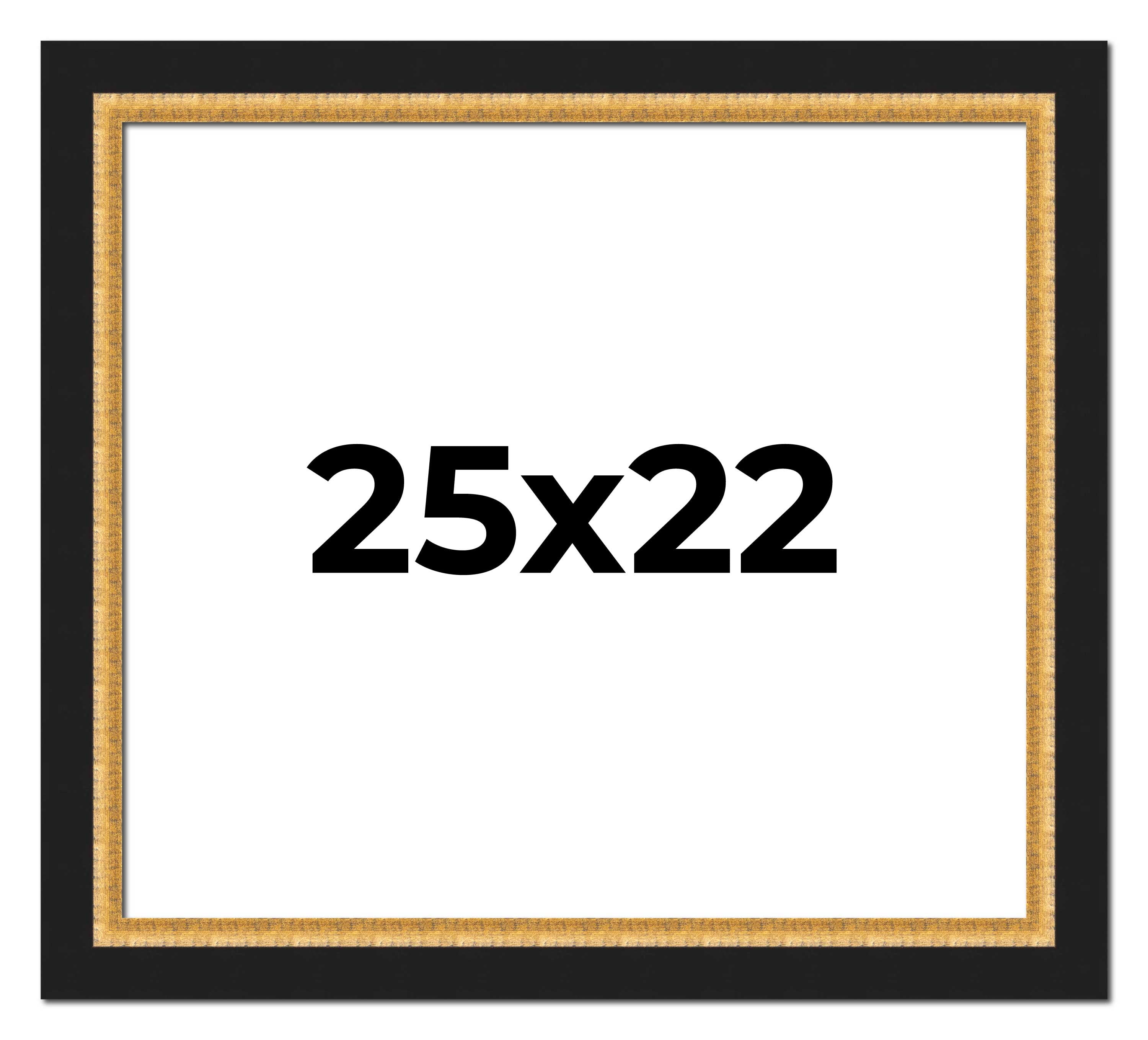 25x22 Frame Gold Real Wood Picture Frame Width 2.25 Inches | Interior ...