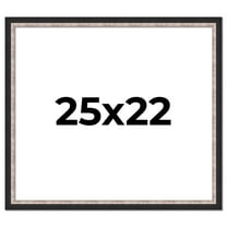 25x22 Frame Silver Real Wood Picture Frame Width 1.25 Inches | Interior Frame Depth 0.75 Inches |