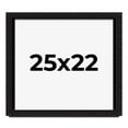 thumbnail image 1 of 25x22 Shadow Box Black Solid Wood Display Picture Frame | 1 Inch Rabbet Depth | | 1.375 Inch, 1 of 4