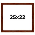 thumbnail image 1 of 25x22 Walnut Brown Veneer Real Wood Picture Frame Width 1.75 inches | Interior Frame Depth 0.5, 1 of 8