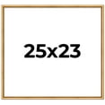 thumbnail image 1 of 25x23 Frame Beaded Gold Solid Wood Picture Frame | 0.75 Inches Moulding Width | Liscio Oro, 1 of 8
