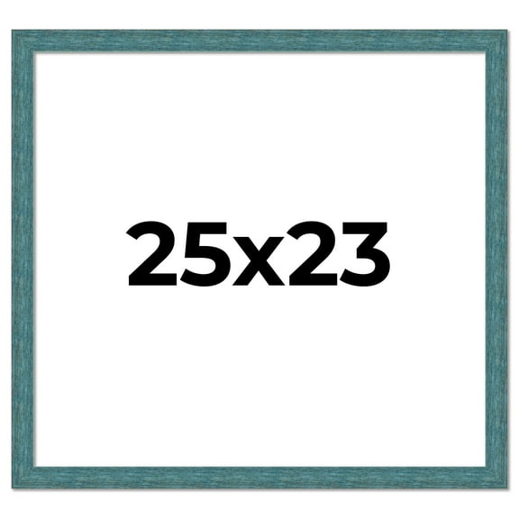 25x23 Frame Blue Rustic Barnwood Solid Wood Picture Frame Width 1.25 Inches | Interior Depth 0.5