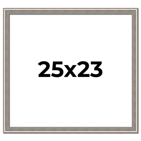 25x23 Frame Grey Real Wood Picture Frame Width 1.25 inches | Interior Frame Depth 0.5 inches | Hans