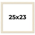 thumbnail image 1 of 25x23 Frame White Barnwood Picture Frame Includes UV Acrylic Plexiglass, Acid Free Foam Backing, 1 of 8