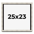 thumbnail image 1 of 25x23 Shadow Box Frame Silver | 1.625 Inches Deep Real Wood Contemporary Shadowbox Display Frame |, 1 of 7