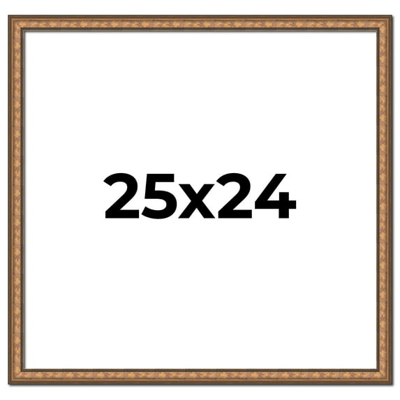 25x24 Frame Gold Real Wood Picture Frame Width 1.25 inches | Interior Frame Depth 0.5 inches |
