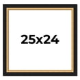 thumbnail image 1 of 25x24 Frame Gold Real Wood Picture Frame Width 2.25 Inches | Interior Frame Depth 0.5 Inches |, 1 of 8