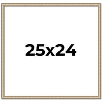 25x24 Frame Silver Real Wood Picture Frame Width 0.75 Inches | Interior Frame Depth 0.5 Inches |
