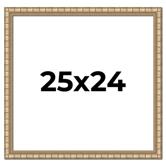 25x24 Frame Silver Real Wood Picture Frame Width 1.5 inches | Interior Frame Depth 0.5 inches |