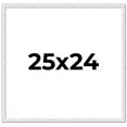 thumbnail image 1 of 25x24 Frame White Real Wood Picture Frame Width 0.75 inches | Interior Frame Depth 0.5 inches |, 1 of 8
