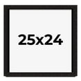thumbnail image 1 of 25x24 Shadow Box Black Solid Wood Display Picture Frame | 1 Inch Rabbet Depth | | 1.375 Inch, 1 of 4