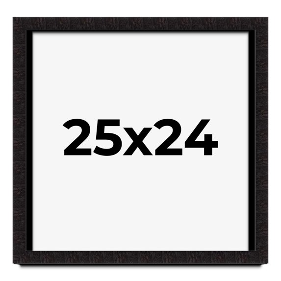 25x24 Shadow Box Black Solid Wood Display Picture Frame | 1 Inch Rabbet Depth | | 1.375 Inch