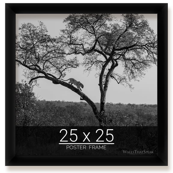 25x25 Black Picture Frame for Puzzles Posters Photos or Artwork