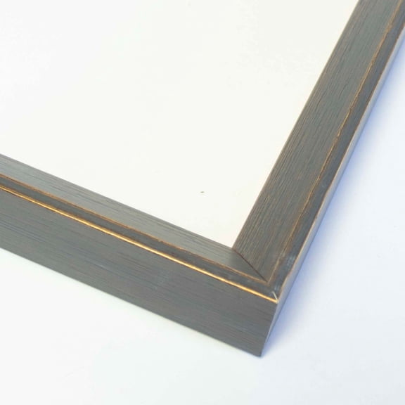 25x25 Frame Black & Gold Solid Wood Picture Frame Width 0.75 Inches | Interior Frame Depth 0.75