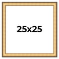 thumbnail image 1 of 25x25 Frame Gold Plein Aire Solid Wood Picture Frame Width 2 Inches | Interior Frame Depth 0.5, 1 of 8