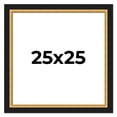 thumbnail image 1 of 25x25 Frame Gold Real Wood Picture Frame Width 2.25 Inches | Interior Frame Depth 0.5 Inches |, 1 of 8
