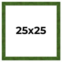 25x25 Frame Green Burl Solid Wood Picture Frame | 1.75 Inches Moulding Width | Interior Frame Depth