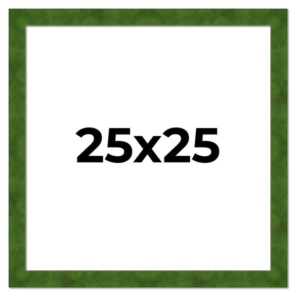 25x25 Frame Green Burl Solid Wood Picture Frame | 1.75 Inches Moulding Width | Interior Frame Depth