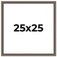 thumbnail image 1 of 25x25 Frame Silver Real Wood Picture Frame Width 1.25 Inches | Interior Frame Depth 0.5 Inches |, 1 of 8
