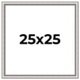 thumbnail image 1 of 25x25 Frame Silver Real Wood Picture Frame Width 1.25 Inches | Interior Frame Depth 0.5 Inches |, 1 of 8