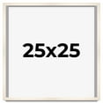 thumbnail image 1 of 25x25 Frame White Wheat Solid Wood Picture Frame | Moulding Width 0.75 Inches | Interior Depth 0.5, 1 of 8