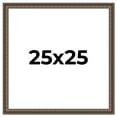 thumbnail image 1 of 25x25 Ornate Brown Real Wood Picture Frame Width 1.5 Inches | Interior Frame Depth 0.5 Inches |, 1 of 8