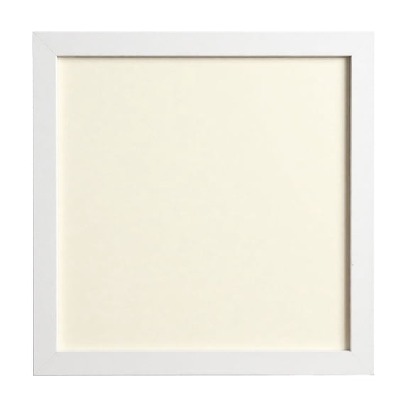 25x25cm White Square Picture Frame, Display Frame for Special Shaped Diamond Painting, DIY Pearl Bead Art Canvas Wall Decor Frame for Home Bedroom Living Room