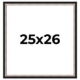 thumbnail image 1 of 25x26 Frame Silver Real Wood Picture Frame Width 1.25 Inches | Interior Frame Depth 0.75 Inches |, 1 of 8