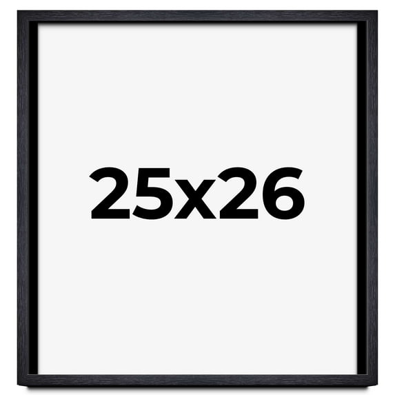 25x26 Shadow Box Frame Black | 1 Inches Deep Real Wood Farmhouse Shadowbox Display Frame | UV