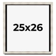 thumbnail image 1 of 25x26 Shadow Box Frame Silver | 1.625 Inches Deep Real Wood Contemporary Shadowbox Display Frame |, 1 of 7