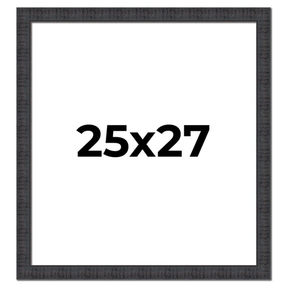 25x27 Frame Brown Rustic Solid Wood Picture Frame 1.5 Inches Wide | Interior Frame Depth 0.5 Inches