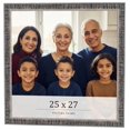 thumbnail image 1 of 25x27 Frame Silver Grey Distressed Solid Wood Picture Frame | 0.75 Inch Moulding Width | Interior, 1 of 8