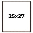 thumbnail image 1 of 25x27 Frame Silver Real Wood Picture Frame Width 1.25 Inches | Interior Frame Depth 0.75 Inches |, 1 of 8