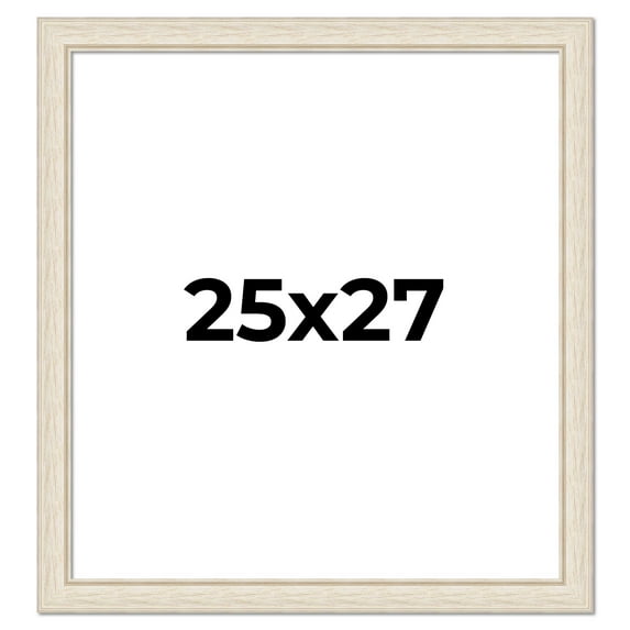 25x27 Frame White Real Wood Picture Frame Width 1.75 inches | Interior Frame Depth 0.5 inches |