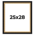 thumbnail image 1 of 25x28 Frame Gold Real Wood Picture Frame Width 2.25 Inches | Interior Frame Depth 0.5 Inches |, 1 of 8