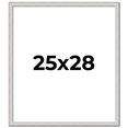 thumbnail image 1 of 25x28 Frame Silver Inner Slope Bevel Picture Frame | 1 Inch Moulding Width | 0.75 Inch Rabbet Depth, 1 of 8