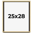 thumbnail image 1 of 25x28 Shadow Box Frame Gold | 1.375 Inches Deep Real Wood Contemporary Shadowbox Display Frame | UV, 1 of 7
